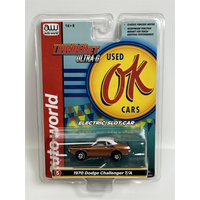1970 Dodge Challenger T/A Copper Thunderjet Ultra G HO Slot Car Auto World SC377-5