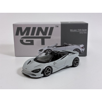 McLaren 750S Spider Cirrus Grey LHD 1:64 Scale Mini GT MGT00973L