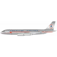 American Airlines CV990 N5614 With Stand 1:200 Inflight200 IF990AA0125PR