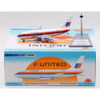 United 737-200 N9051U With Stand 1:200 Inflight200 IF732US1224P