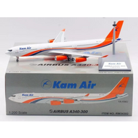 Kam Air Airbus A340-313 YA-KMU With Stand 1:200 Scale Retro Models RM34302
