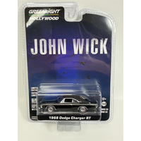 John Wick 1968 Dodge Charger RT Black 1:64 Scale Greenlight 44930E