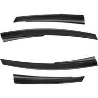 D2P 4Pcs Of Wind Deflectors Replacement Front & Rear Compatible With 2009 - 2017 Ford Fiesta MK6 HB 5D Replaces 2614200