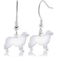 Hovawart Silhouette Silver Earrings
