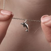 Dolphin Necklace - Sterling Silver