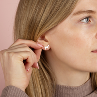 Chihuahua Silver Stud Earrings