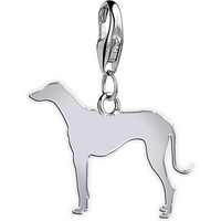 Azawakh Silhouette Silver Charm