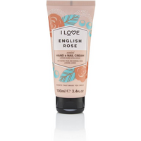 I Love English Rose Scented Hand & Nail Cream 100ml