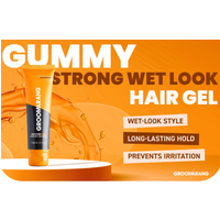 Groomarang Power of Man 'Gummy' Strong Wet Look Hair Gel 150ml