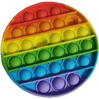 Generise Fidget Pop It - Circle- Rainbow- 13cm