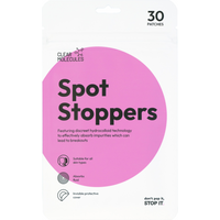 Clear Molecule Spot Stoppers - Pack of 30 Hydrocolloid Patches
