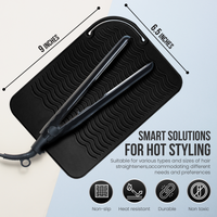 Glamza Silicone Hair Straightener Heat Protection Mat Wrap