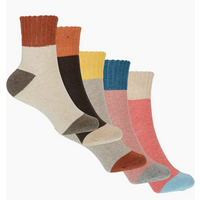 Generise Pack of 5 Pairs Ladies Thick Wooly Socks