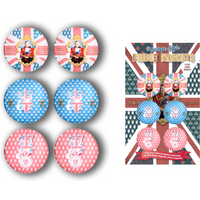 Vintage Coronation 6 Pack Fridge Magnets 850149