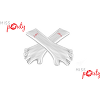 Miss Pouty White UV Nail Gloves