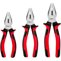 Sharp-Tec Combination Pliers for Lineman, Electricians & Heavy-Duty Cutting Jobs with Non-Slip Handles and Anti-Rust Coating