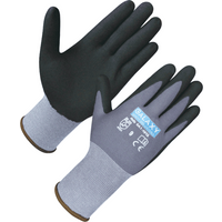 Dexterous Black T-Touch Nitrile Foam Gloves, 15 Gauge Nylon Liner, Breathable, Strong Grip for Automotive, Construction, Oil & Gas