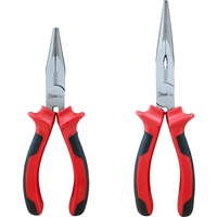 Needle Nose Pliers 160mm, 200mm, Precision Long Nose Pliers, Soft Grip Handles, Carbon Steel, Non-Slip, for Electronics, Wire, Hobby, Craft