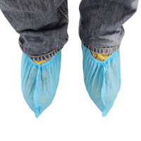 Disposable Shoe Covers, Anti-Slip, Non-Woven Fabric, Pack of 100, Protective Shoe Covers for Dust, Spills, and Contaminants