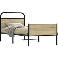 vidaXL Bed Frame without Mattress 80x200 cm Sonoma Oak Engineered Wood