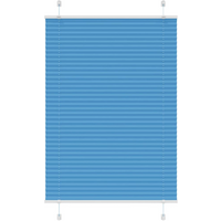 vidaXL Pleated Blind Blue 100x150 cm Fabric Width 99.4 cm Polyester