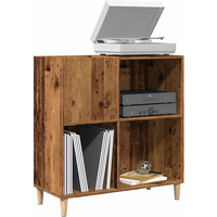 vidaXL Record Cabinet Old Wood 84.5x38x89 cm Engineered Wood