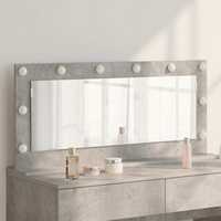 vidaXL Vanity Mirror with Mirror Concrete Grey 100 x 45 x 18 cm