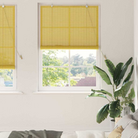 vidaXL Window Blinds & Shades Other Manual Yellow Bamboo