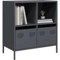 vidaXL Sideboard Anthracite 68x39x73.5 cm Cold-rolled Steel