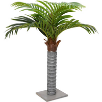vidaXL Artificial Palm Tree 6 Leaves 100 cm Green