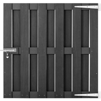 vidaXL Garden Gate WPC 100x100 cm Grey