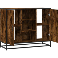 vidaXL Sideboard Smoked Oak 92x35x76 cm Engineered Wood