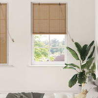 vidaXL Window Blinds & Shades Other Manual Light Brown Bamboo