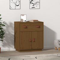 vidaXL Sideboard Honey Brown 65.5x40x75 cm Solid Wood Pine