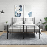 vidaXL Bedside Cabinets 2 pcs Grey Sonoma 40x35x50 cm Engineered Wood