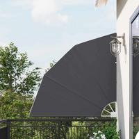 vidaXL Balcony Privacy Screen Black 140 x 140 cm Fabric