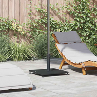 vidaXL Parasol Base Black 45 x 45 x 31 cm