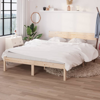 vidaXL Bed Frame without Mattress Solid Wood Small Double