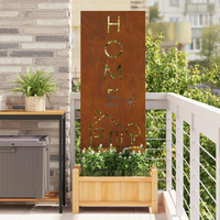 vidaXL Garden Privacy Screen Rusty 50 x 140 cm Weathering steel