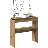 vidaXL Console Table Artisan Oak 102x30x80 cm Engineered Wood