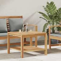 vidaXL Coffee Table Brown 60 x 60 x 45 cm Solid teak wood