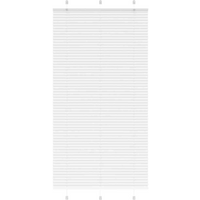 vidaXL Pleated Blind White 105x200 cm Fabric Width 104.4 cm Polyester