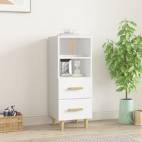 vidaXL Sideboard White 34.5x34x90 cm Engineered Wood