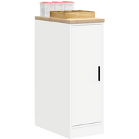 vidaXL Garage Storage Cabinet White 30x51x85 cm Solid Wood Pine
