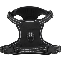 vidaXL Dog Harness with Reflective Stripes Adjustable Black M
