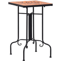 vidaXL Mosaic Side Table Terracotta Ceramic