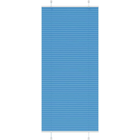 vidaXL Pleated Blind Blue 85x200 cm Fabric Width 84.4 cm Polyester
