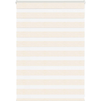 vidaXL Zebra Blind Marble Beige 115x100 cm Fabric Width 110.9 cm Polyester