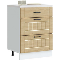 vidaXL Kitchen Base Cabinet Lucca Sonoma Oak Engineered Wood