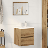 vidaXL Bathroom Sink Cabinet Artisan Oak 41x38.5x45 cm Engineered Wood